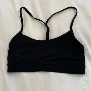 Black Flow Y lululemon bra